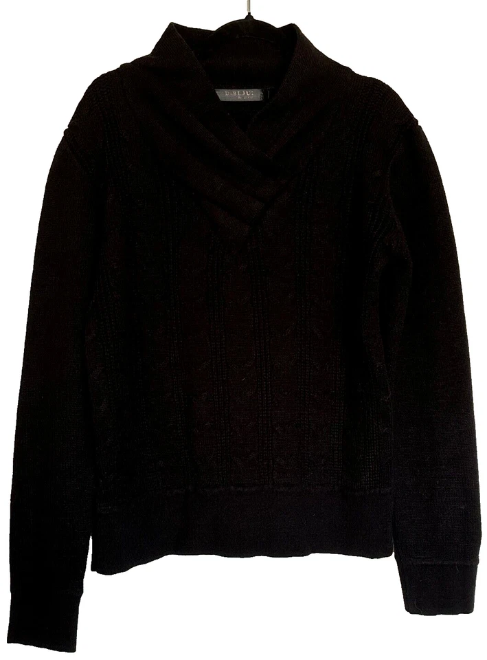 Dablju by Jiniy Men's Black Cowl Neck Sweater Size XL - Imagem 3 de 4