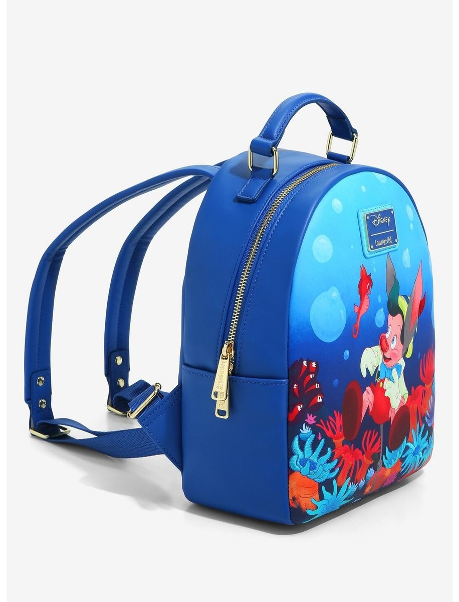 ★LOUNGEFLY★Disney ピノキオ 海 シーン リュック Loungefly Disney Pinocchio Underwater Mini Backpack | eBay
