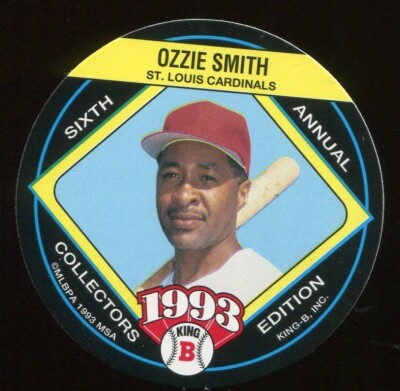 1993 MSA King B Disc #12 Ozzie Smith St. Louis Cardinals
