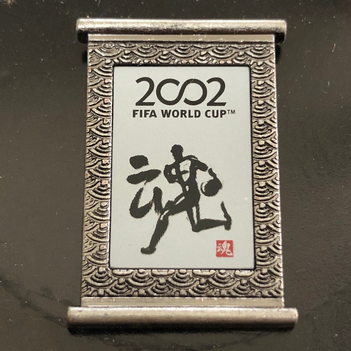 2002 FIFA World Cup Saitama Pin Badge Korea Japan Soccer Hanging