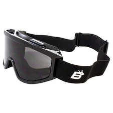BIRDZ VULTURE GOGGLES BLACK FRAME SMOKE POLYCARBONATE LENS ANTI FOG SKI ATV