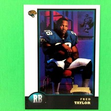 Fred Taylor 1998 Bowman Rookie Card #11 NFL Jacksonville Jaguars Florida Gators. rookie card picture