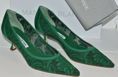 kitten heels green