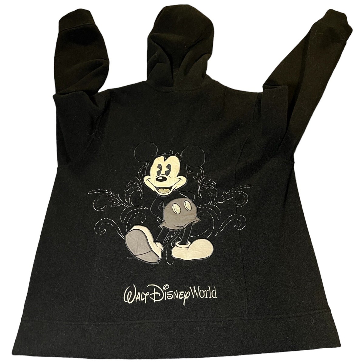 Walt Disney World Parks WDW Mickey Embroidered Full Zip Hoodie