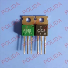 1PAIR OR 2PCS Transistor TOSHIBA 2SA968-Y/2SC2238-Y 2SA968/2SC2238 A968/C2238