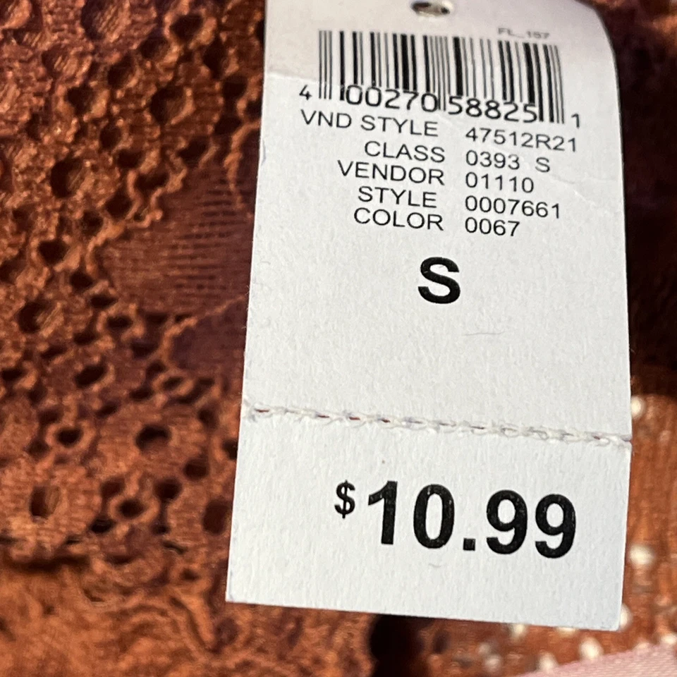 Pullover True Rue21 Bralette Juniors Pequeño Cobre Acolchado Encaje Cuello en V Sin Alambres Foto 4 de 4