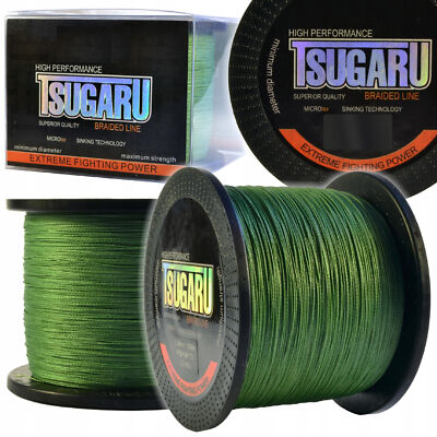 1000m Angelschnur geflochten Tsugaru Nano Braid Power X4 0,12 - 0,30mm grün