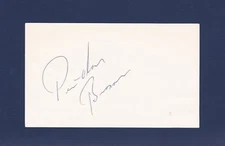 Per Olov Brasar signed vintage hockey index card