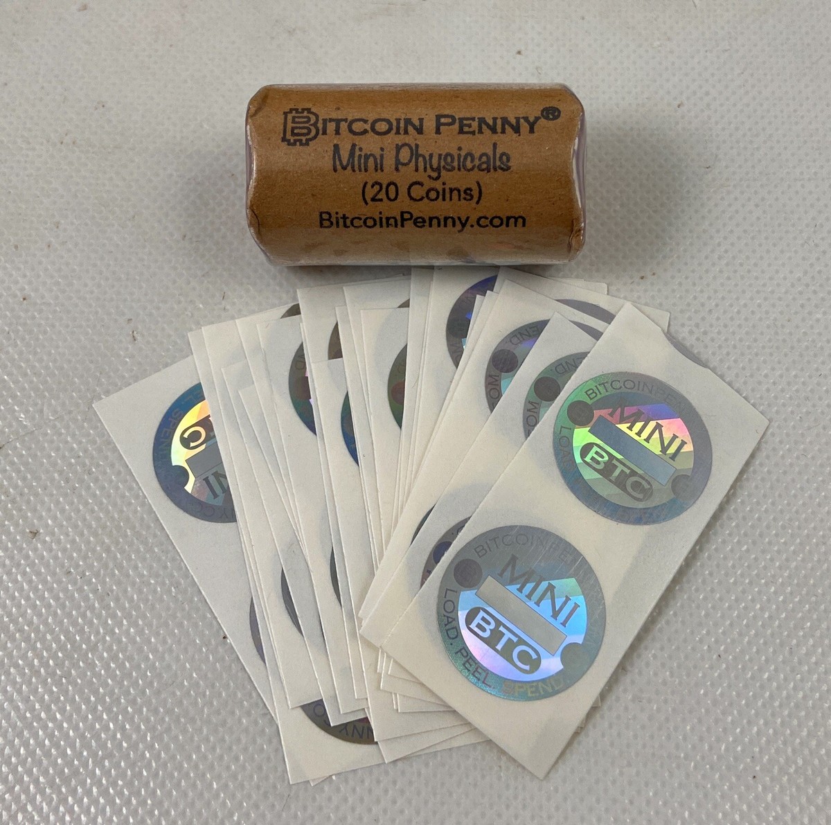 ☀️Unfunded 2022 Bitcoin Penny Co Sealed Short Roll 20 DIY Coins w/ Holos