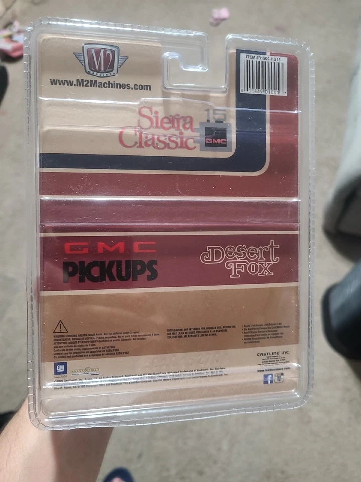 M2 Maschine Hobby Exclusive 1/64 1976 GMC Sierra Klassisch 15 Wüste Fox - Bild 2 von 2