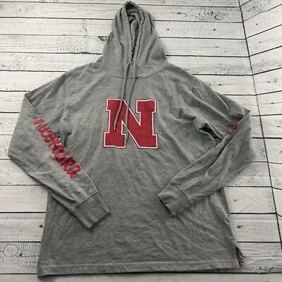 New Pressbox Nebraska Cornhuskers Hoodie Pullover Light Sweatshirt Small