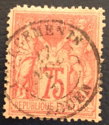 Timbre France N°81 75c Rose Type Sage - émission Avant 1900 Superbe Nuance
