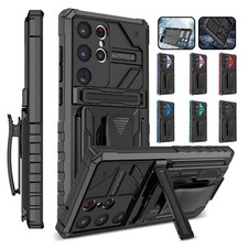 Heavy Duty Stand Belt Clip Case For Samsung Galaxy A16 A06 A15 A25 A55 A03s A24