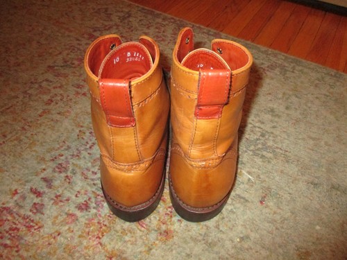 ALLEN EDMONDS WINGTIP BOOTS Leder hellbraun Dalton selten schmal Herren Größe 10 B - Bild 5 von 9