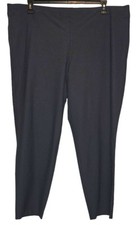 Eileen Fisher Graphite Washable Stretch Crepe Slim Ankle Pants Size 2X NWT 