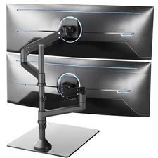 VIVO Pneumatic Dual Ultrawide Monitor Desk Stand, Up to 49 inch Computer Screens