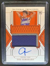 2024-25 National Treasures Oso Ighodaro Rookie Patch Auto RC Bronze #33/49 Suns