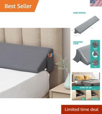 King Bed Wedge Pillow for Headboard Gap/Bed Mattress Gap Filler Wedge,Bed Gap...