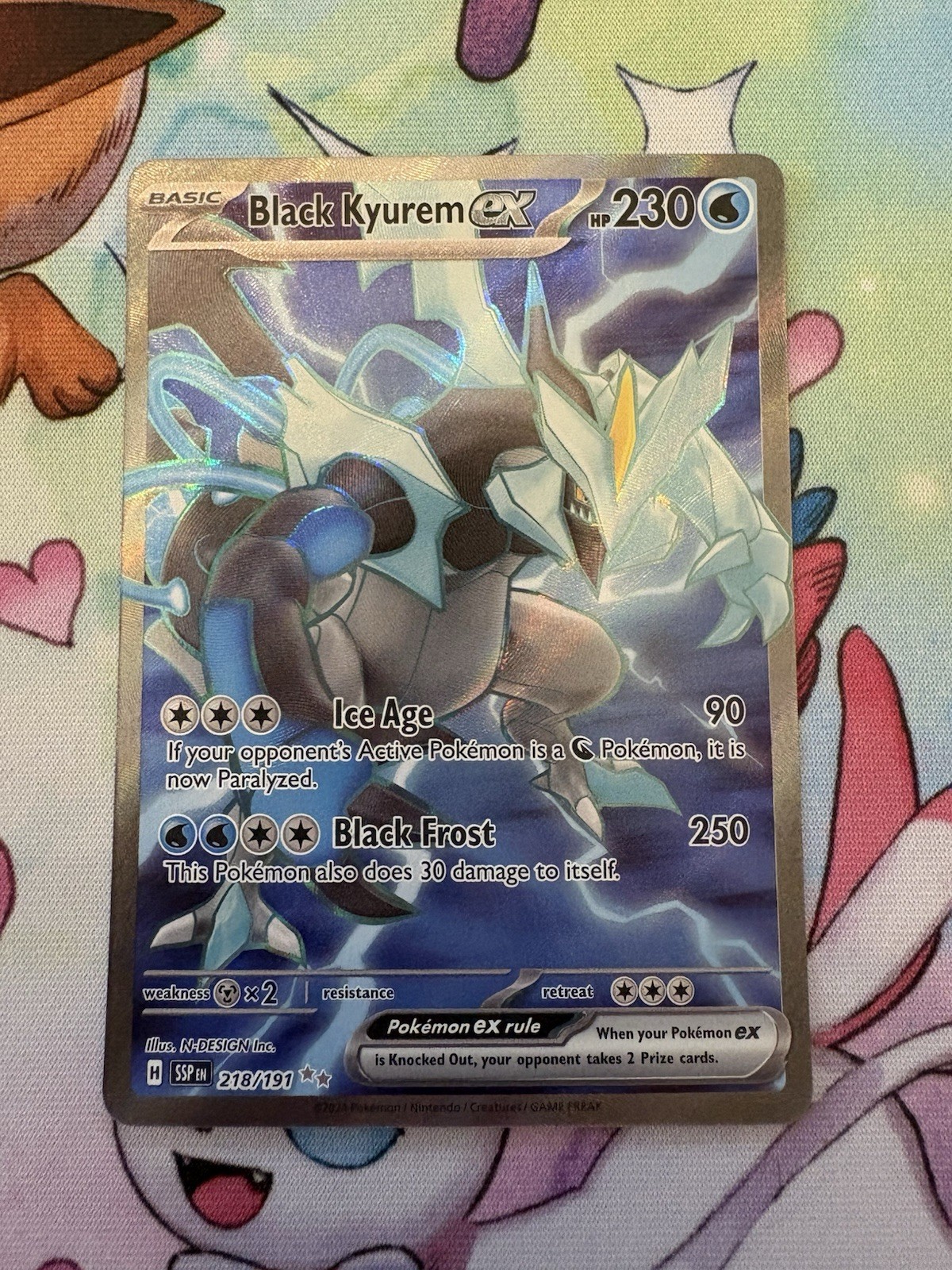 Black Kyurem ex 218/191 - Surging Sparks NM