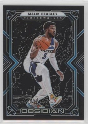 2021-22 Panini Obsidian FOTL Electric Etch Blue 6/16 Malik Beasley #127 0r2f