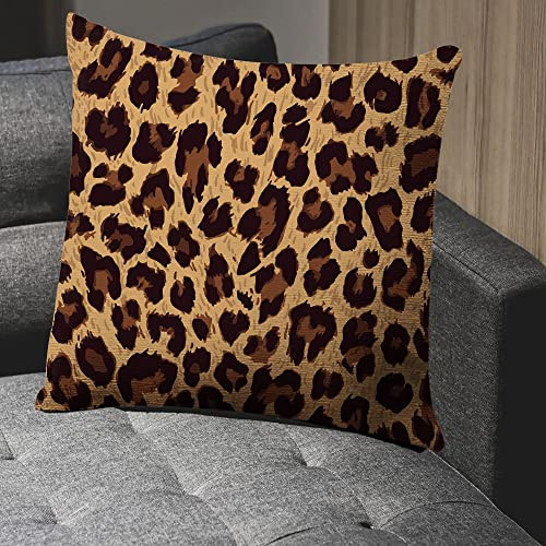 Throw Pillow Cover Leopard Animak Skin Print Home Decor Pillowcase for Sofa - Picture 5 of 7