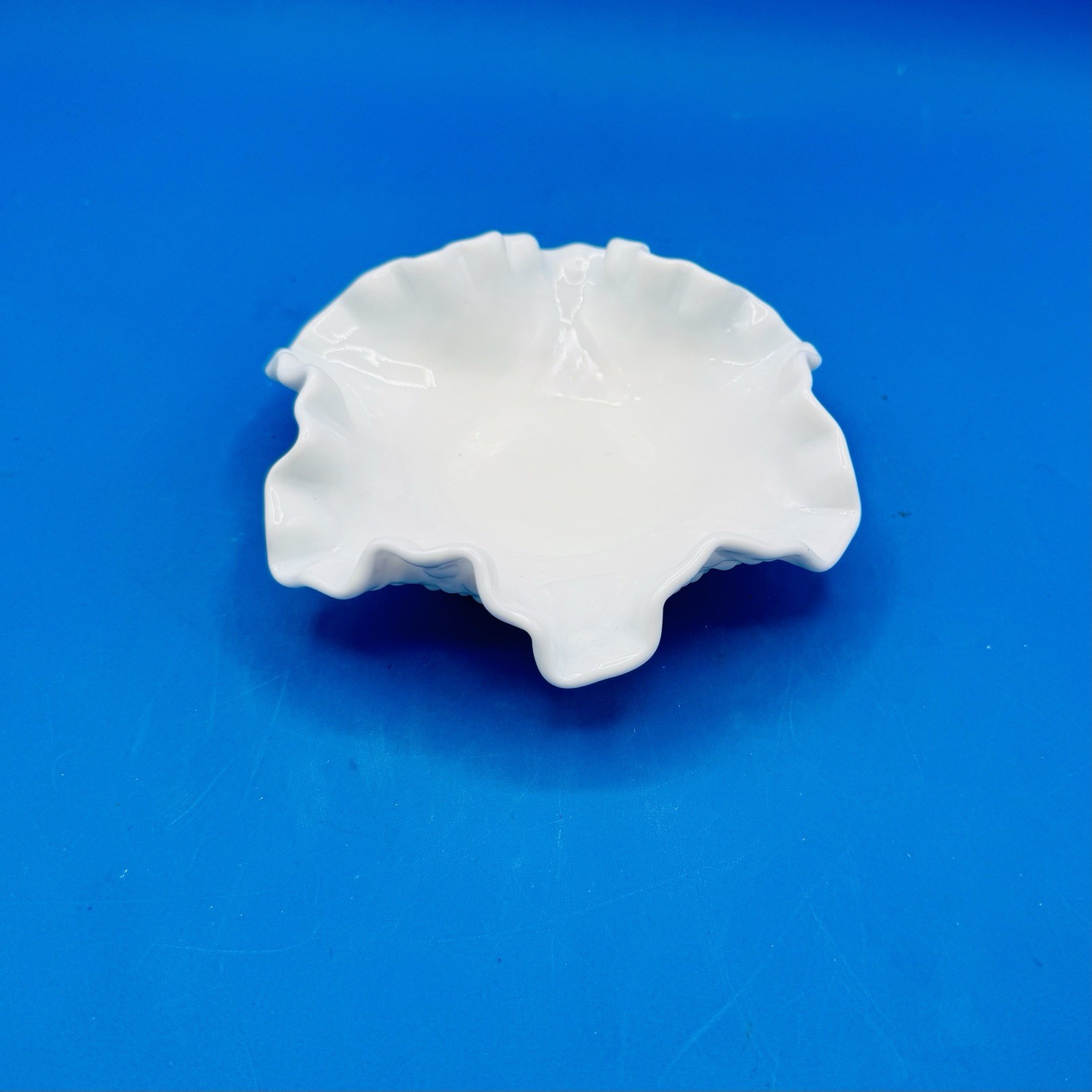 VTG White Hobnail Milk Glass 5x3 Candy Dish for Home Decor  