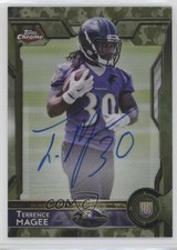 2015 Topps Chrome Rookies STS Camo Refractor 86/99 Terrence Magee #128 Auto 0a3