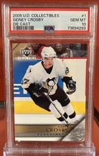 Sidney Crosby PSA 10 UD Collectibles Die Cast Young Guns Style Rookie #1 Pop 6!!