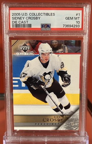 Sidney Crosby PSA 10 UD Collectibles Die Cast Young Guns Style Rookie #1 Pop 6!!