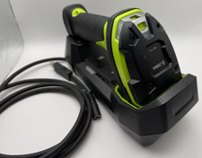 Zebra LI3678-SR Wireless 1D Barcode Scanner w/ Charging Cradle USB Cable