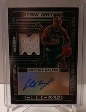 2022-23 Obsidian Matrix Material Autographs #4 Antoine Walker Auto Jersey /99