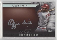 2019 Topps Diamond Icons Silver Ink Auto 3/25 Ozzie Smith #SI-OS Auto HOF 08r6