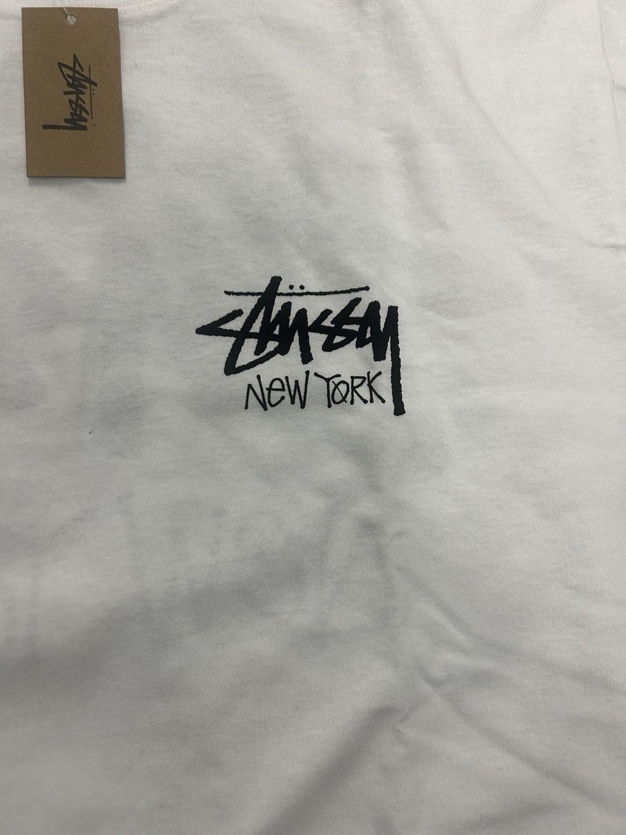 Stussy NYC New York City Store Exclusive T Shirt White Large