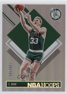 2024-25 Panini NBA Hoops Hoops Tribute Silver 198/199 Larry Bird #299 HOF 0ad