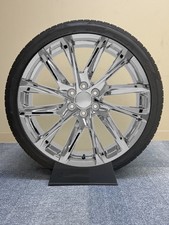 Chrome 24 Inch Ssx Replica Wheels Highway Tires Tires Cadillac Escalade Set Of 4