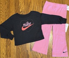 NIKE SPORT AUTHENTIC TODDLERS GIRLS BRAND NEW ORIGINAL 2Pc SET Size 4, NWT