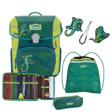 Scout Neo DIN Exklusiv Superflash Extreme - Schulranzen Set 4tlg. Lizard *NEU*