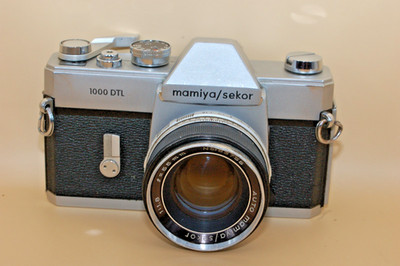 Vintage (1968) Mamiya Sekor 1000 DTL 35mm SLR Film Camera 55mm f/1.8 Lens