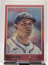 2024 Topps Archives Gio Urshela #134 Serial Numbered /50 Atlanta Braves 1970