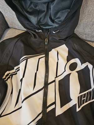 Icon Motorcycle Jacket D30 Adult Womens XL Black Team Merc Hooded