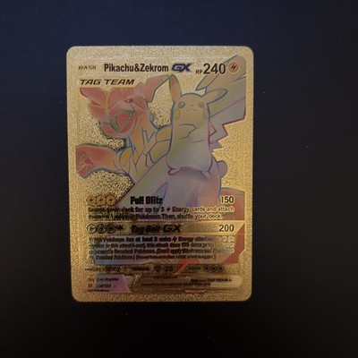 Pikachu Zekrom GX TAG TEAM Secret Rare Holo