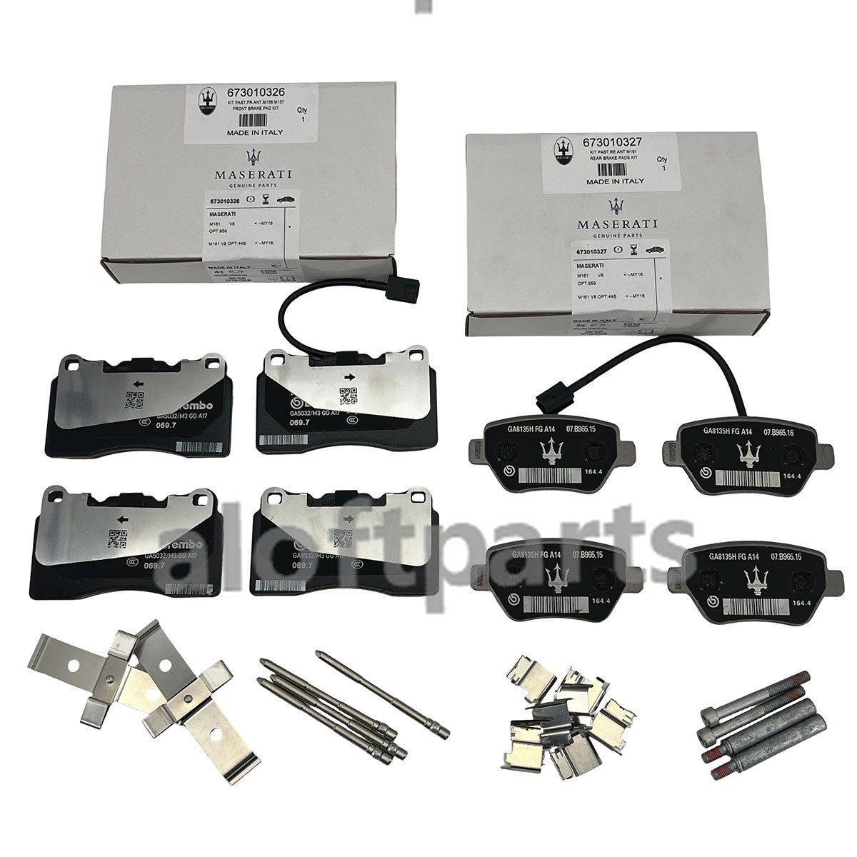 Maserati Ghibli 2014-2016 Front Brake pad sets Set P/N 673010326
