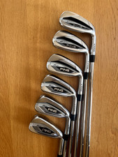 Ping G425 Irons. PW-5. Stiff Shafts. Black Dot.