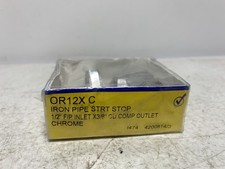 BrassCraft OR12X C 1/2 in FIP x 3/8 in OD Compression Straight Stop Chrome