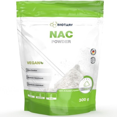 NAC Pulver | 300 g pro Beutel | 12 Monatsvorrat | Messlöffel | N-Acetyl L-Cystei