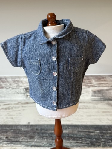 PLEASANT COMPANY American Girl of Today Doll PLAY Outfit - DENIM Top Only 1998