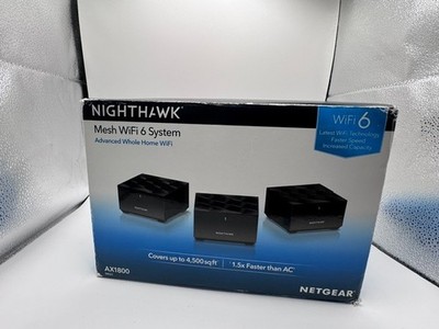 Netgear Nighthawk Dual-band AX1800 3-Pack (MK63) MR60 Mesh Wifi Router $399 MSRP