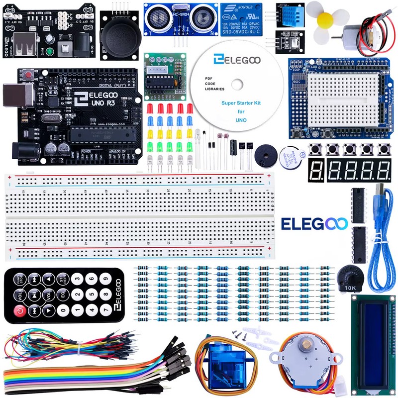 ELEGOO UNO Project Super Starter Kit with Tutorial UNO R3 Board for Arduino IDE