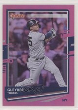 2020 Panini Donruss Photo Variation Holo Pink Gleyber Torres (Batting) #91 00gy