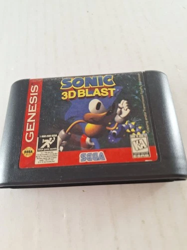 "Sonic 3D Blast" (Sega Genesis 1996) Cartridge Only, Good Condition